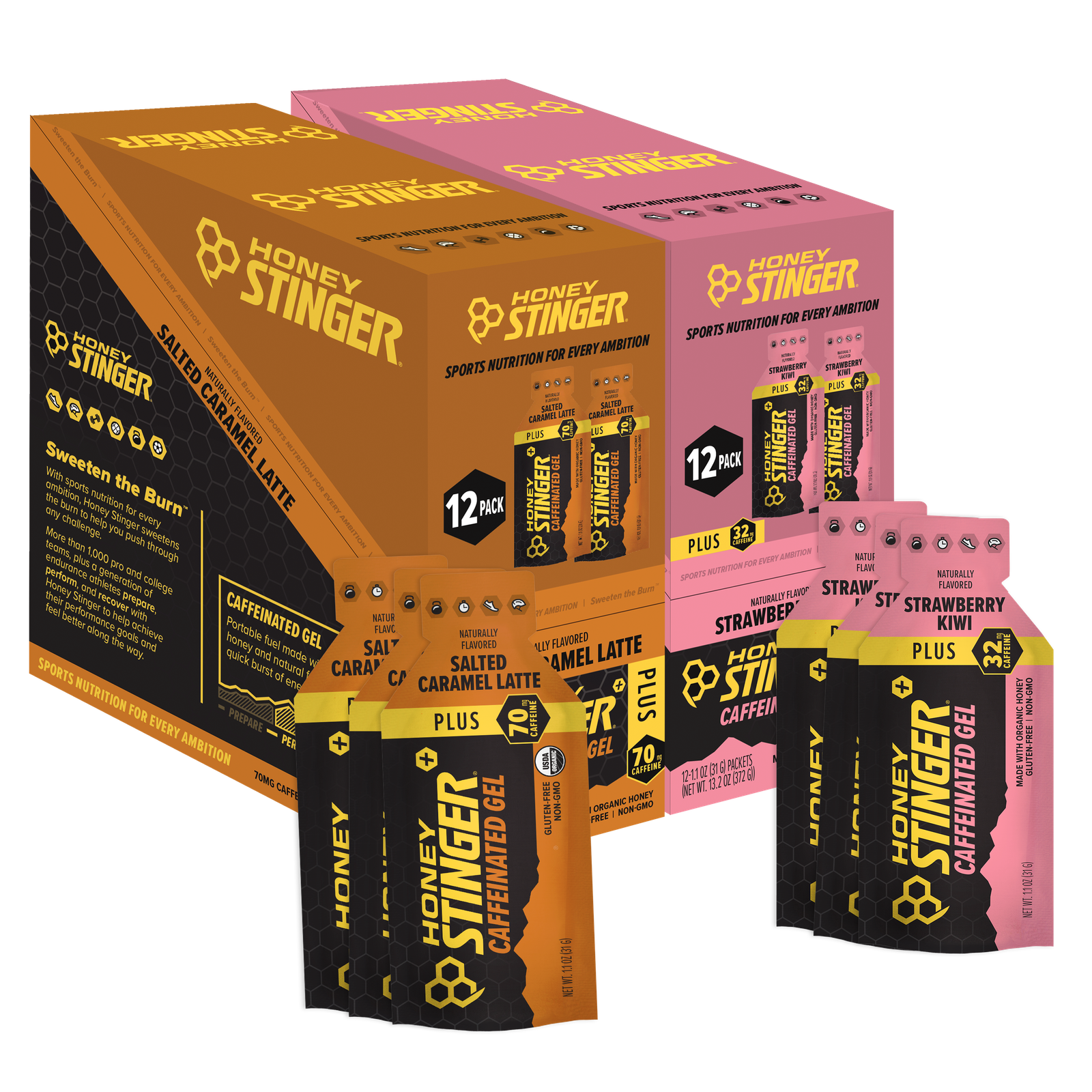 Caffeinated Energy Gel Variety Pack of 24